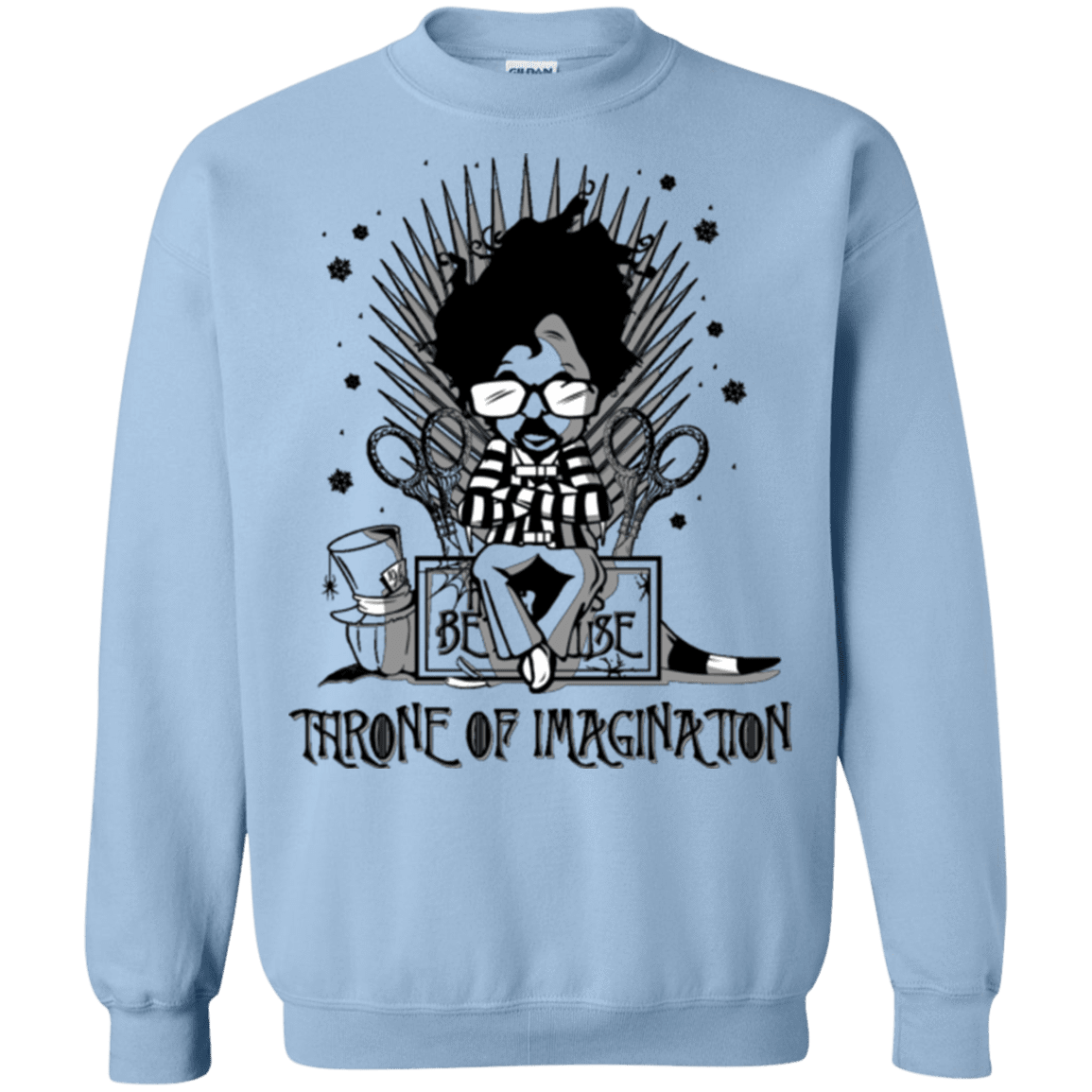 Sweatshirts Light Blue / Small Burtons Iron Throne Crewneck Sweatshirt
