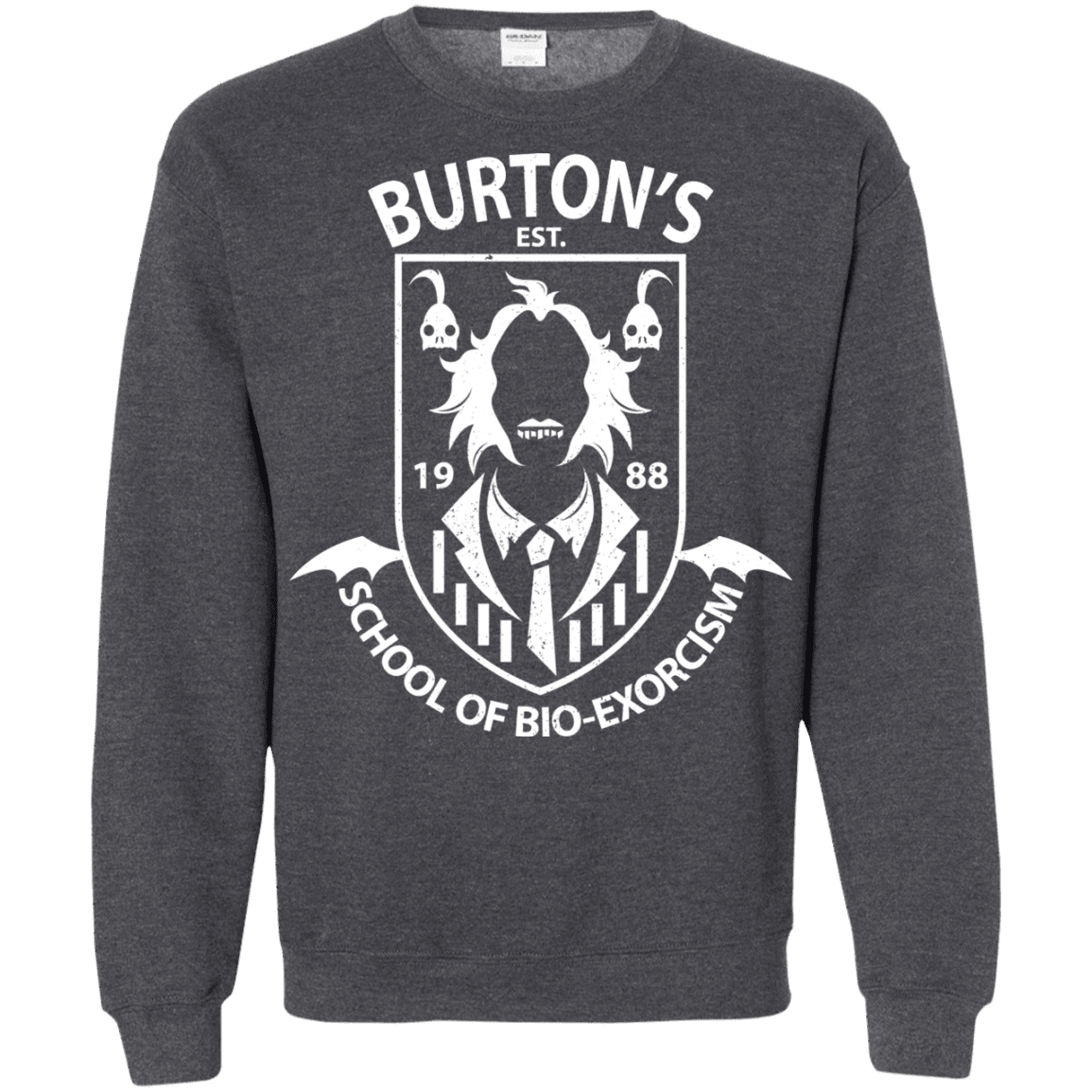 Sweatshirts Dark Heather / Small Burtons School of Bio Exorcism Crewneck Sweatshirt