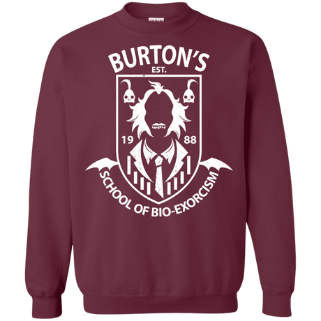 Sweatshirts Maroon / Small Burtons School of Bio Exorcism Crewneck Sweatshirt