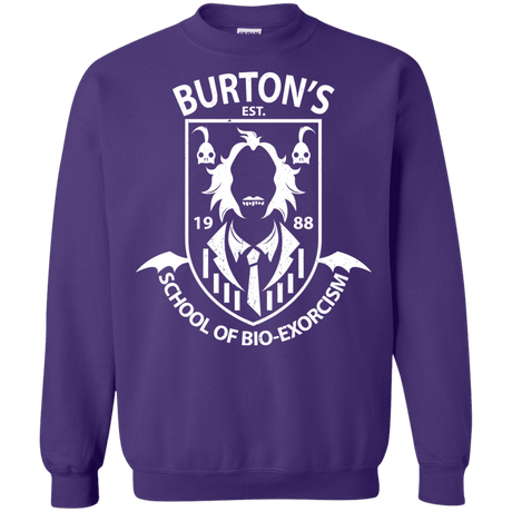 Sweatshirts Purple / Small Burtons School of Bio Exorcism Crewneck Sweatshirt