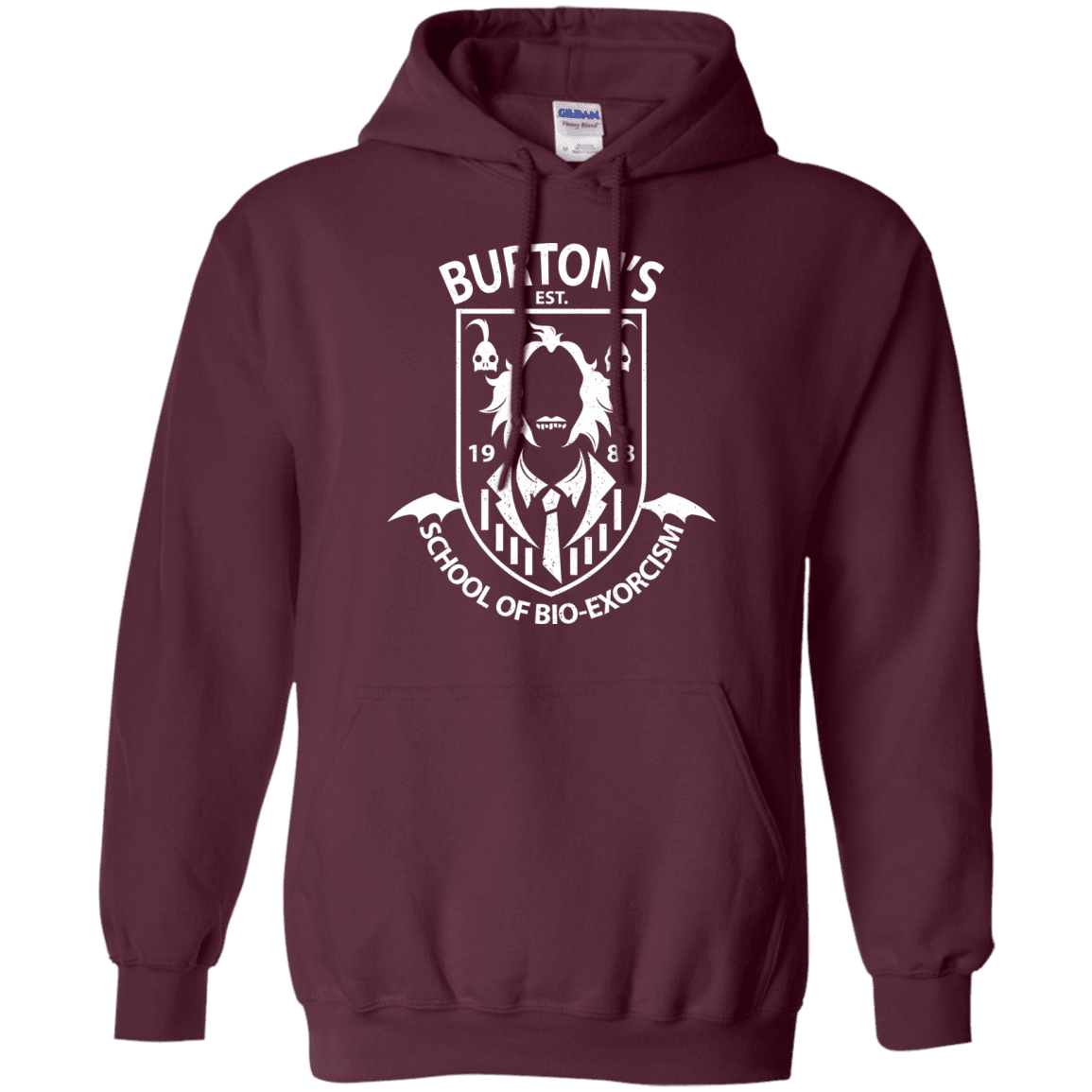 Sweatshirts Maroon / Small Burtons School of Bio Exorcism Pullover Hoodie