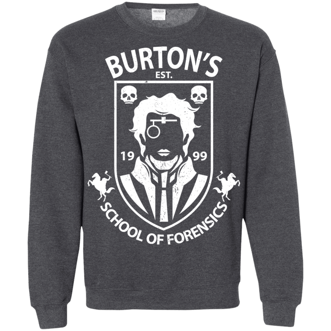 Sweatshirts Dark Heather / Small Burtons School of Forensics Crewneck Sweatshirt