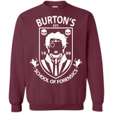 Sweatshirts Maroon / Small Burtons School of Forensics Crewneck Sweatshirt