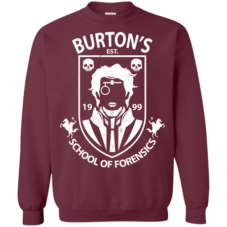 Sweatshirts Maroon / Small Burtons School of Forensics Crewneck Sweatshirt