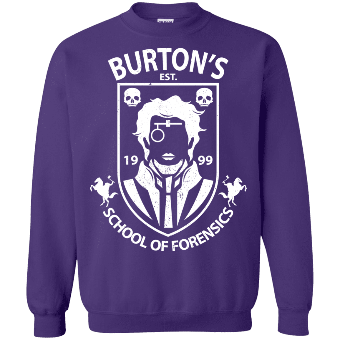 Sweatshirts Purple / Small Burtons School of Forensics Crewneck Sweatshirt