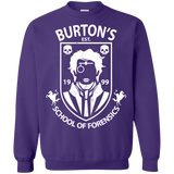 Sweatshirts Purple / Small Burtons School of Forensics Crewneck Sweatshirt