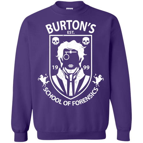 Sweatshirts Purple / Small Burtons School of Forensics Crewneck Sweatshirt