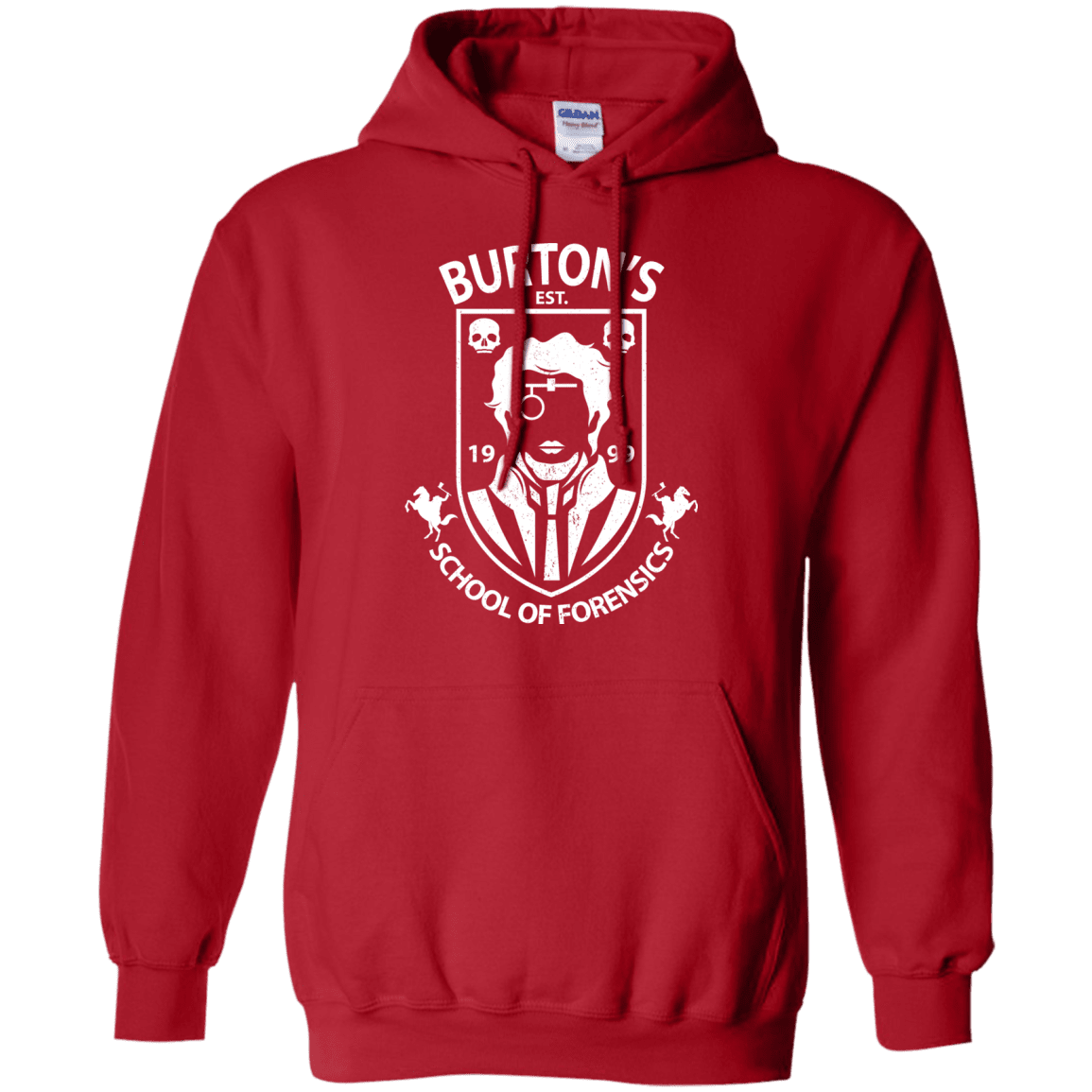 Sweatshirts Red / Small Burtons School of Forensics Pullover Hoodie