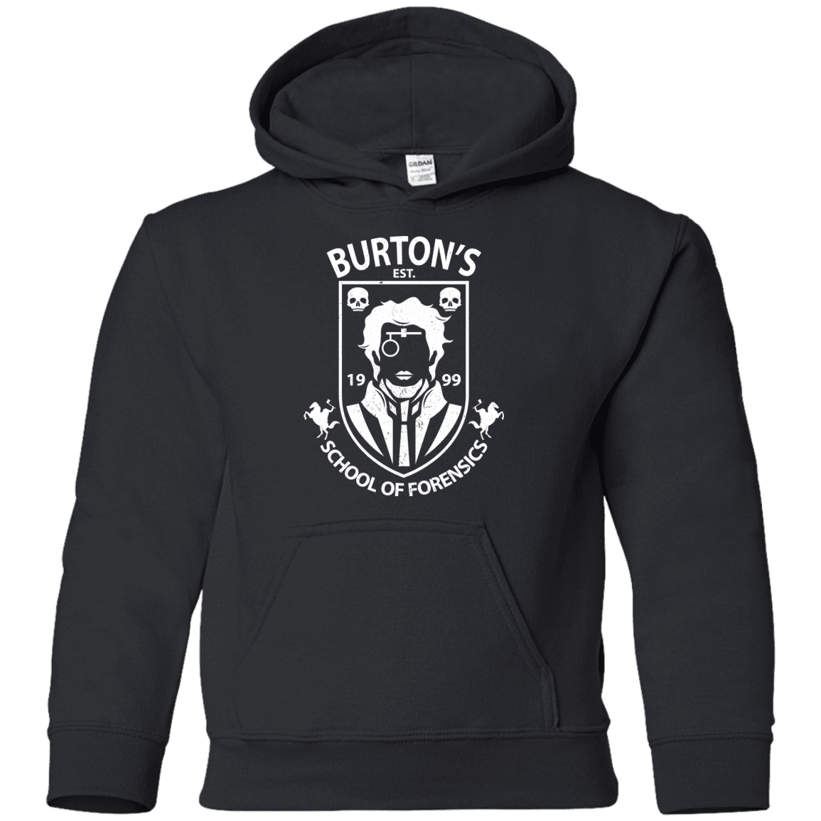 Sweatshirts Black / YS Burtons School of Forensics Youth Hoodie