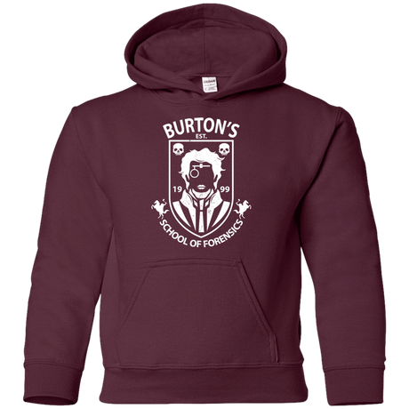 Sweatshirts Maroon / YS Burtons School of Forensics Youth Hoodie