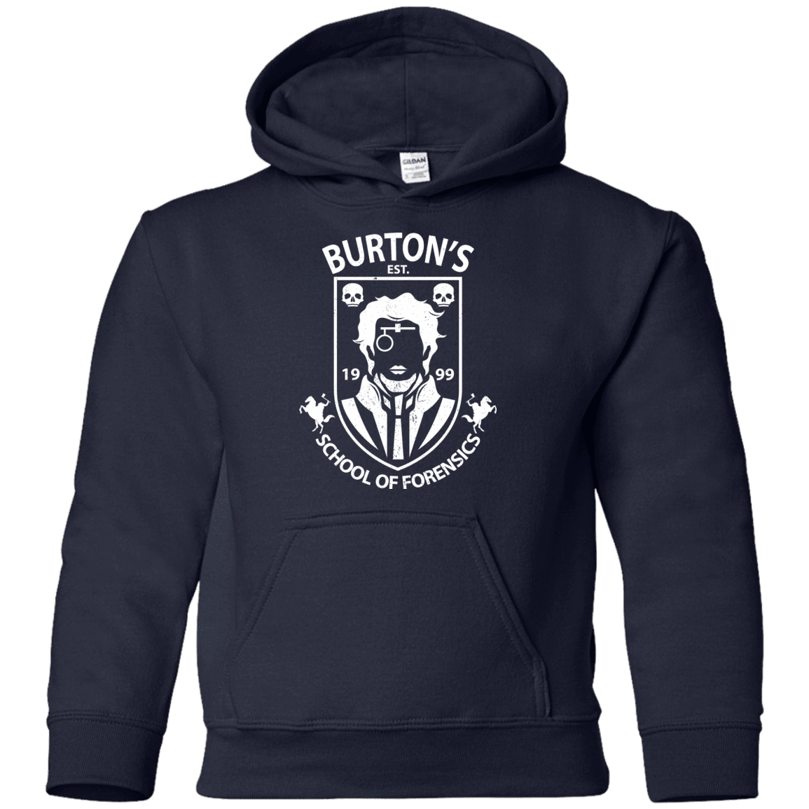 Sweatshirts Navy / YS Burtons School of Forensics Youth Hoodie