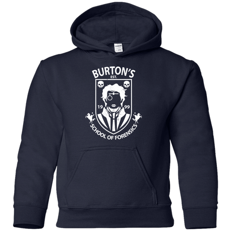 Sweatshirts Navy / YS Burtons School of Forensics Youth Hoodie
