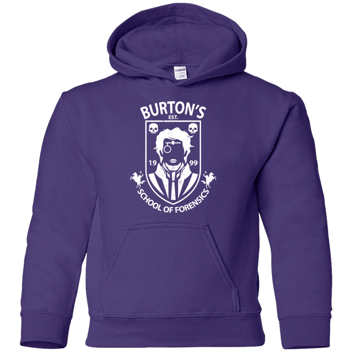 Sweatshirts Purple / YS Burtons School of Forensics Youth Hoodie