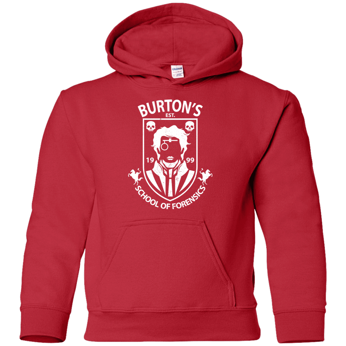 Sweatshirts Red / YS Burtons School of Forensics Youth Hoodie