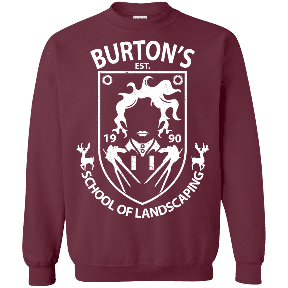 Sweatshirts Maroon / Small Burtons School of Landscaping Crewneck Sweatshirt