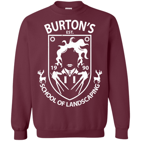 Sweatshirts Maroon / Small Burtons School of Landscaping Crewneck Sweatshirt