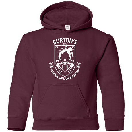 Sweatshirts Maroon / YS Burtons School of Landscaping Youth Hoodie