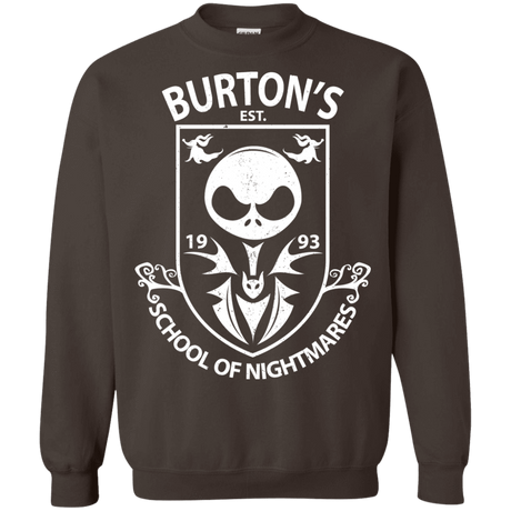 Sweatshirts Dark Chocolate / Small Burtons School of Nightmares Crewneck Sweatshirt