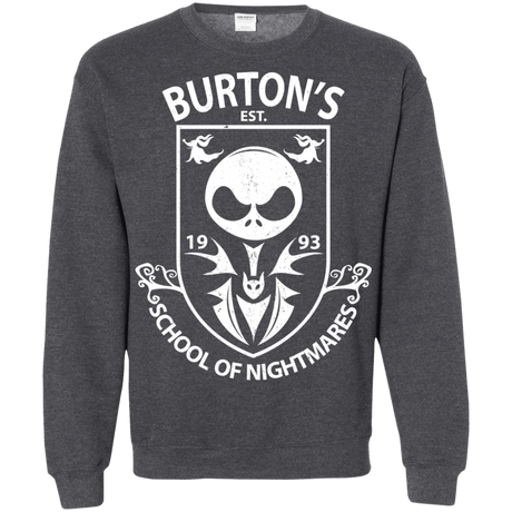 Sweatshirts Dark Heather / Small Burtons School of Nightmares Crewneck Sweatshirt