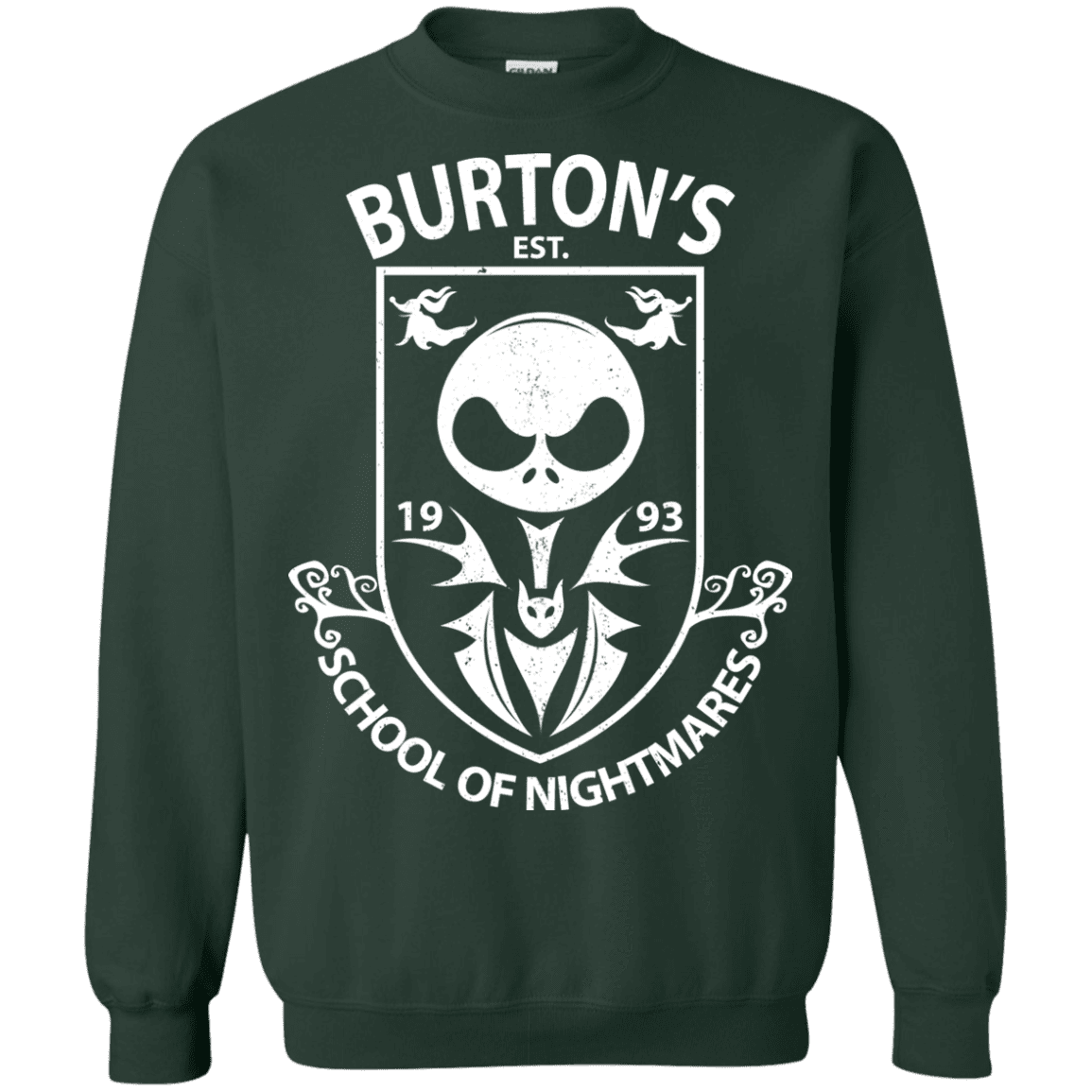 Sweatshirts Forest Green / Small Burtons School of Nightmares Crewneck Sweatshirt