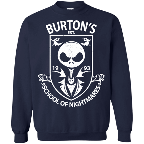 Sweatshirts Navy / Small Burtons School of Nightmares Crewneck Sweatshirt