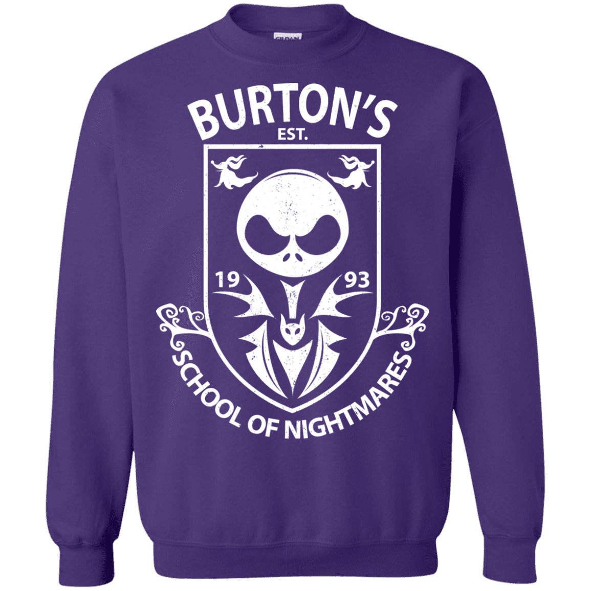 Sweatshirts Purple / Small Burtons School of Nightmares Crewneck Sweatshirt