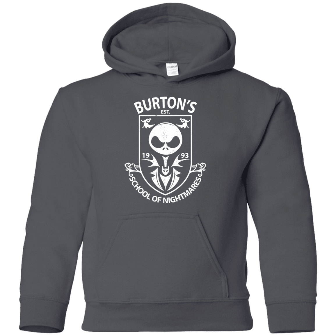 Sweatshirts Charcoal / YS Burtons School of Nightmares Youth Hoodie