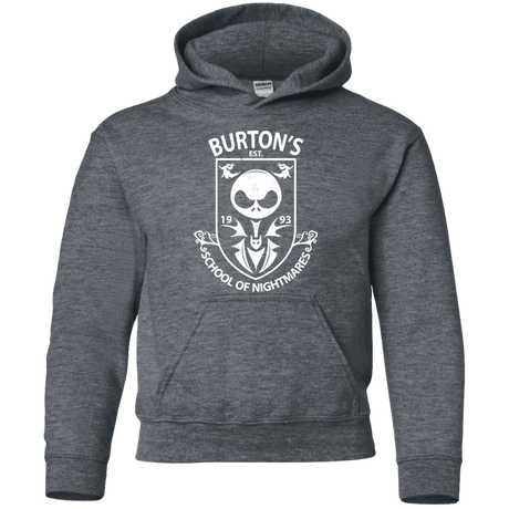 Sweatshirts Dark Heather / YS Burtons School of Nightmares Youth Hoodie