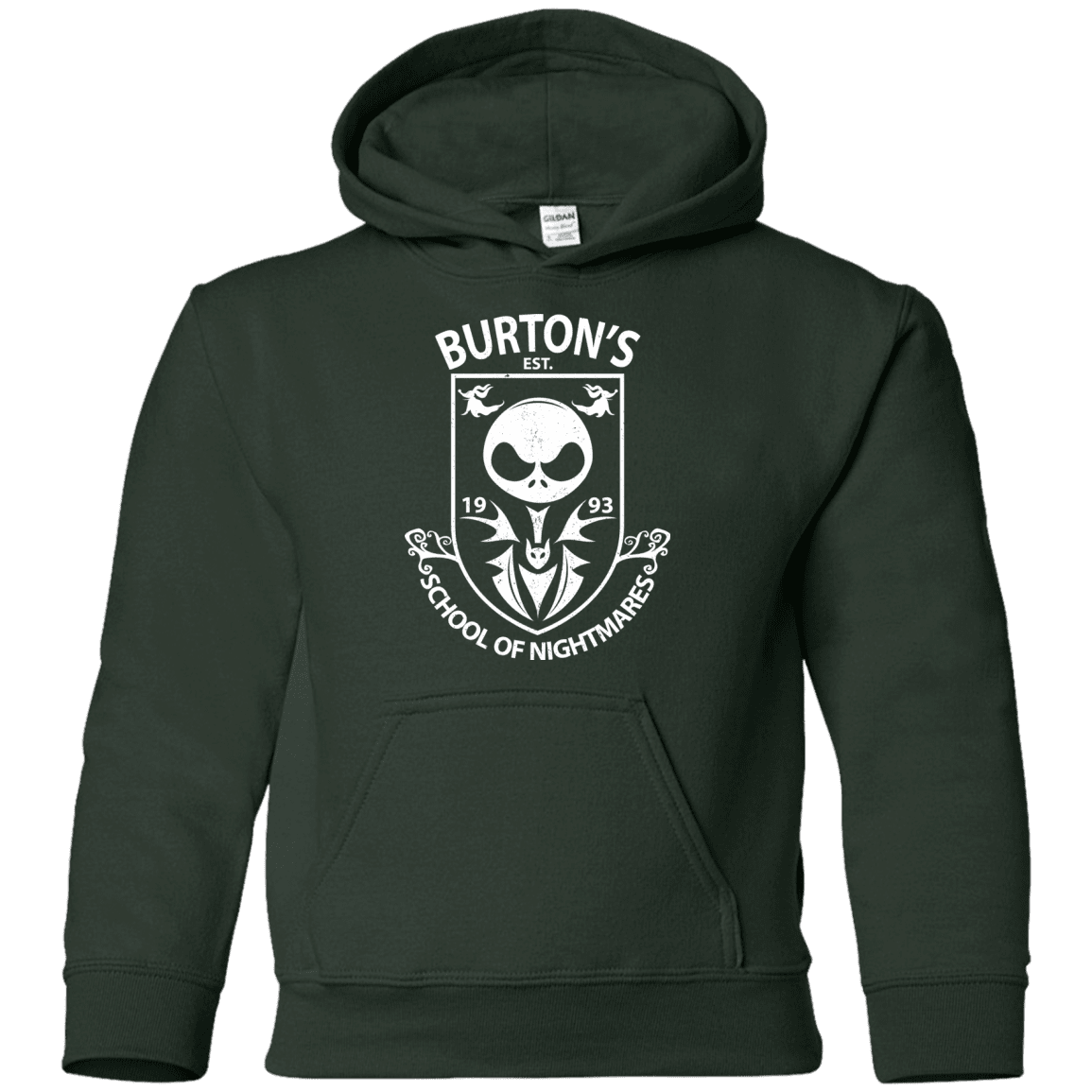 Sweatshirts Forest Green / YS Burtons School of Nightmares Youth Hoodie