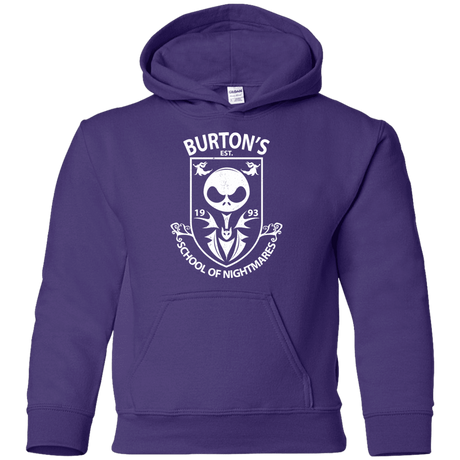 Sweatshirts Purple / YS Burtons School of Nightmares Youth Hoodie