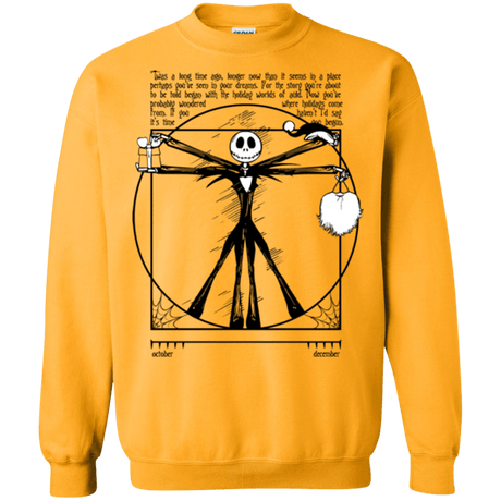 Sweatshirts Gold / Small Burtruvian Man Crewneck Sweatshirt