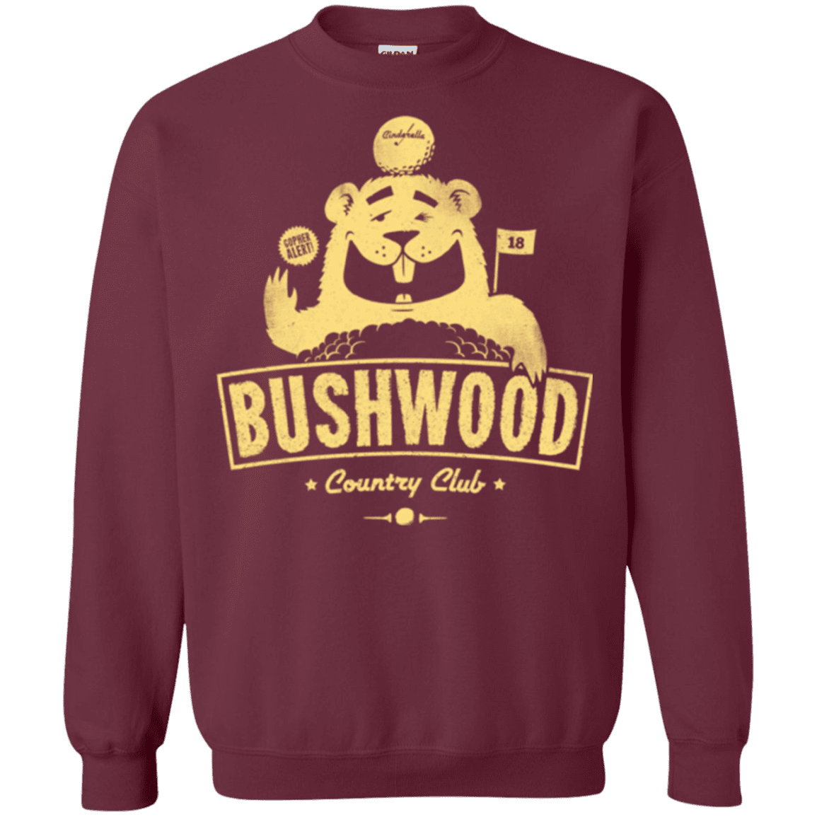 Sweatshirts Maroon / Small Bushwood Crewneck Sweatshirt