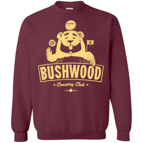 Sweatshirts Maroon / Small Bushwood Crewneck Sweatshirt