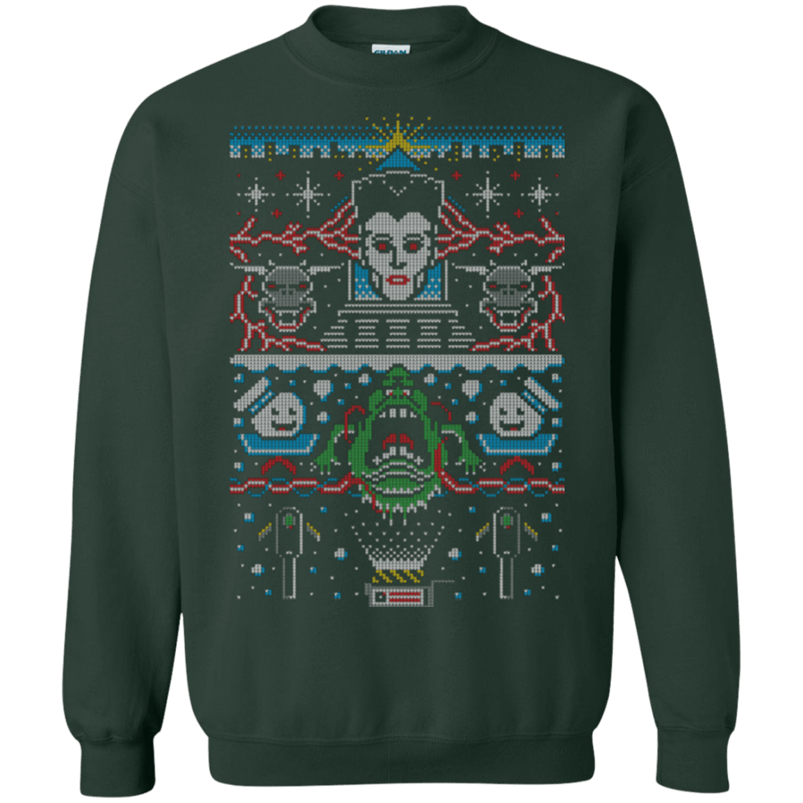 Sweatshirts Forest Green / Small Bustin Christmas Crewneck Sweatshirt