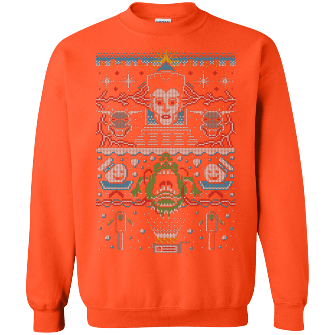 Sweatshirts Orange / Small Bustin Christmas Crewneck Sweatshirt