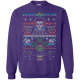 Sweatshirts Purple / Small Bustin Christmas Crewneck Sweatshirt