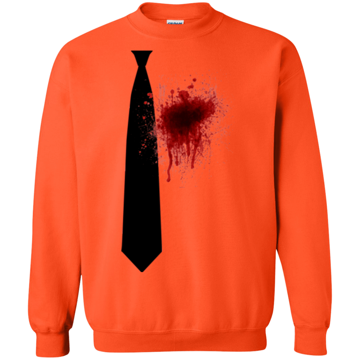 Sweatshirts Orange / Small Butcher tie Crewneck Sweatshirt