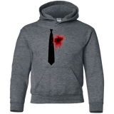 Sweatshirts Dark Heather / YS Butcher tie Youth Hoodie