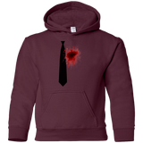 Sweatshirts Maroon / YS Butcher tie Youth Hoodie