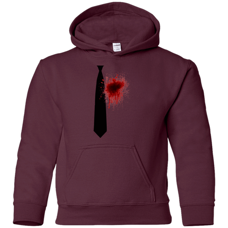 Sweatshirts Maroon / YS Butcher tie Youth Hoodie