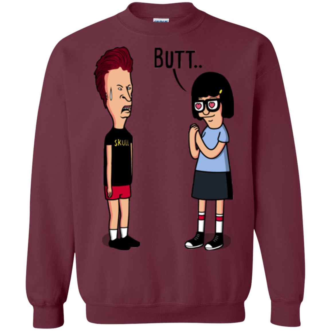 Sweatshirts Maroon / S butt.. Crewneck Sweatshirt