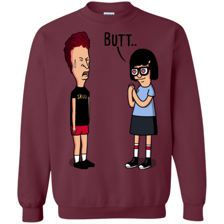 Sweatshirts Maroon / S butt.. Crewneck Sweatshirt