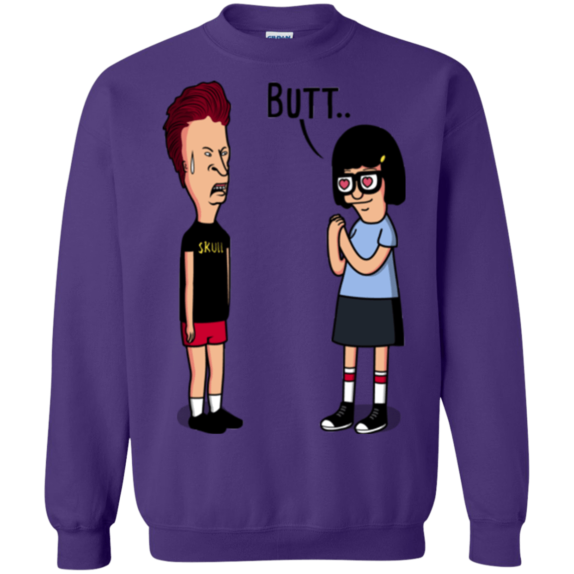 Sweatshirts Purple / S butt.. Crewneck Sweatshirt