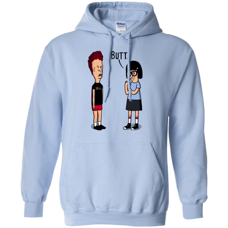 Sweatshirts Light Blue / S butt.. Pullover Hoodie