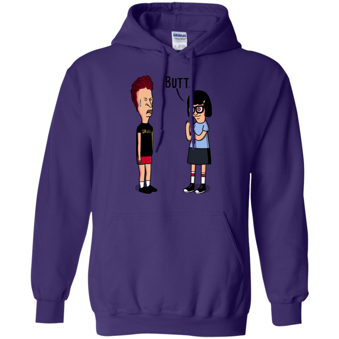 Sweatshirts Purple / S butt.. Pullover Hoodie