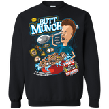 Sweatshirts Black / S Buttmunch Cereal Crewneck Sweatshirt