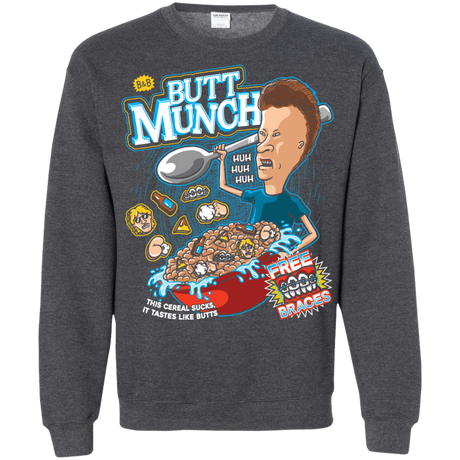 Sweatshirts Dark Heather / S Buttmunch Cereal Crewneck Sweatshirt