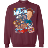 Sweatshirts Maroon / S Buttmunch Cereal Crewneck Sweatshirt