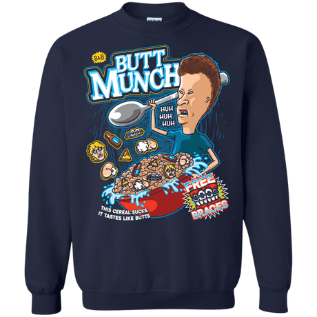 Sweatshirts Navy / S Buttmunch Cereal Crewneck Sweatshirt