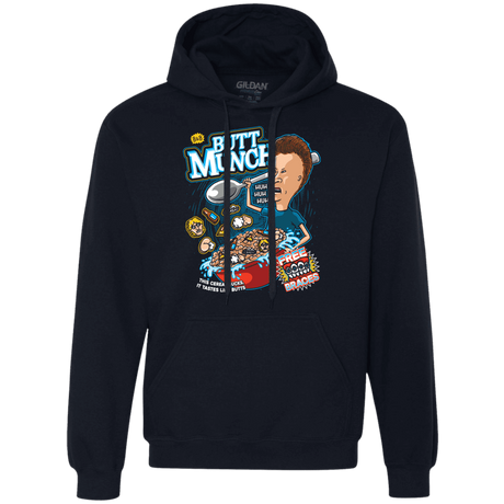 Sweatshirts Navy / S Buttmunch Cereal Premium Fleece Hoodie